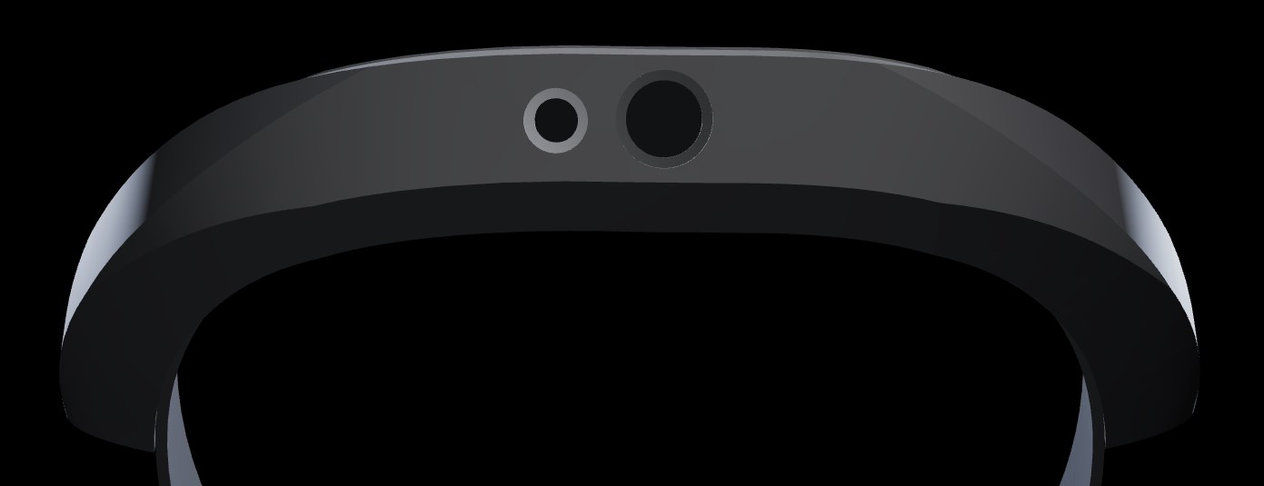 The Plasma wearable: a slim headband with a camera and sensor across the front